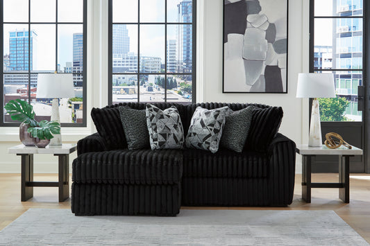 Ashley Midnight-Madness 2-Piece Sectional with Chaise - alternate view