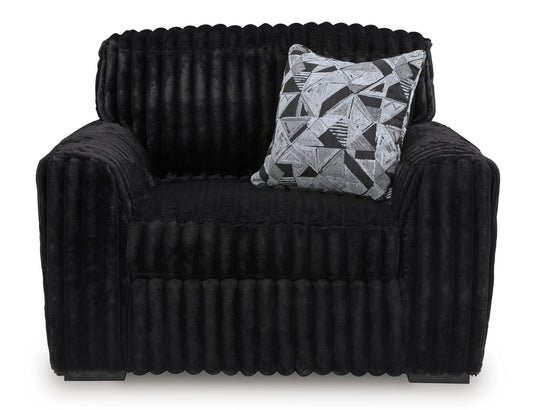 Ashley Midnight-Madness Chair and a Half Onyx
