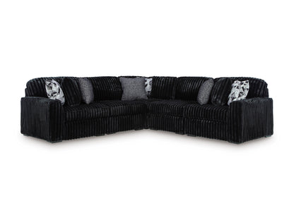 Ashley Midnight-Madness 5-Piece Sectional Onyx