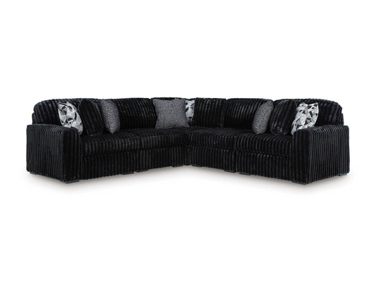 Ashley Midnight-Madness 5-Piece Sectional Onyx