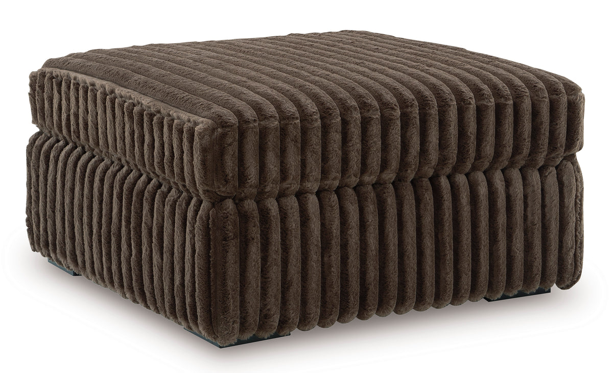 Midnight-Madness Oversized Accent Ottoman