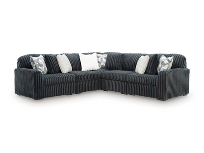 Ashley Midnight-Madness 5-Piece Sectional Gunmetal