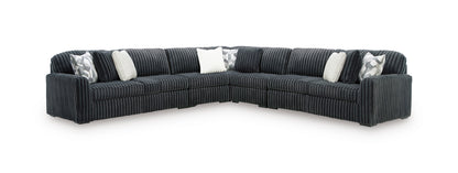 Ashley Midnight-Madness 5-Piece Sofa Sectional Gunmetal