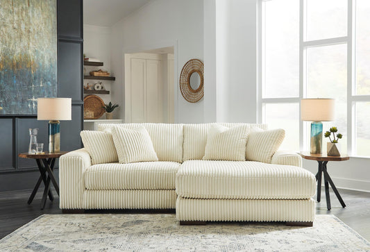 Lindyn 2-Piece Ivory Sectional with Chaise - alternate view
