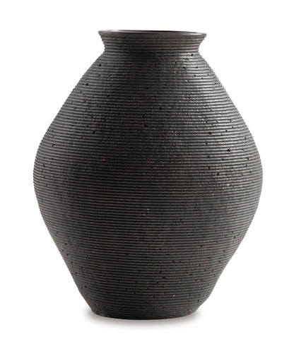 Ashley Hannela Vase 12" Brown