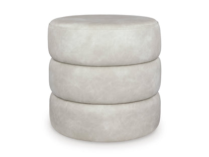 Ashley Ummi Swivel Accent Ottoman Bone