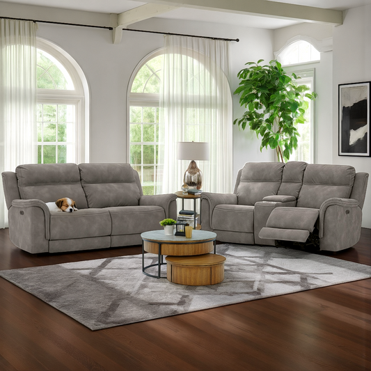 Next-Gen DuraPella Power Reclining Loveseat with Console - alternate view