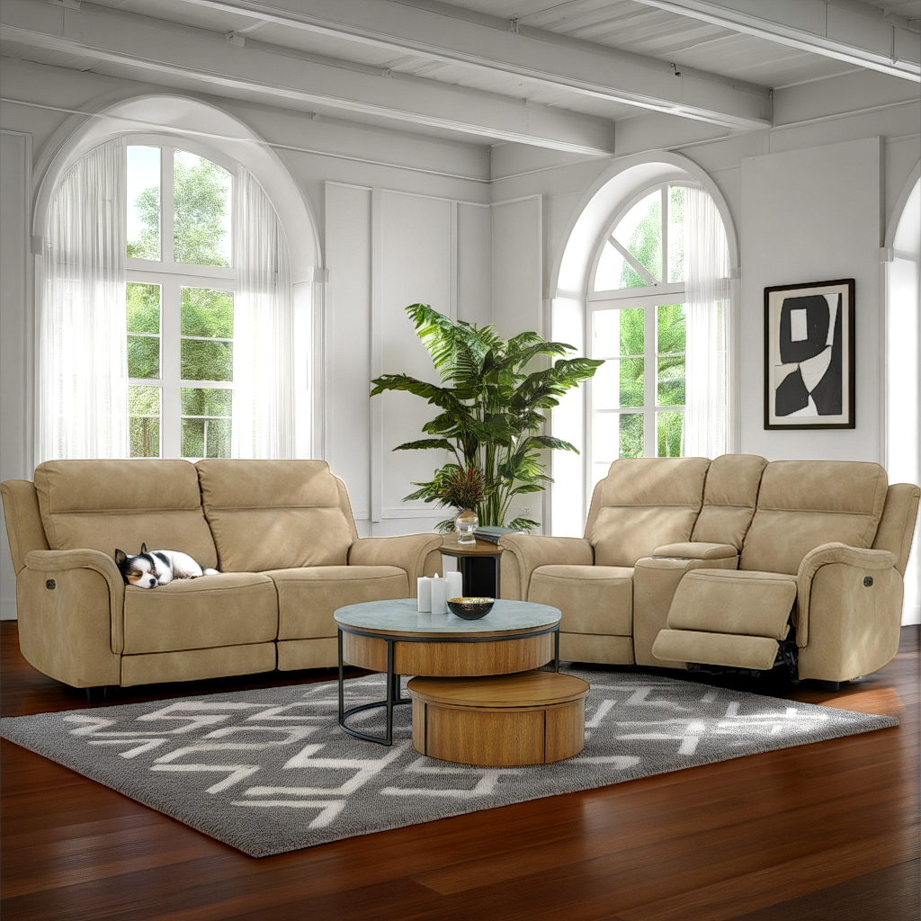 Next-Gen DuraPella Power Reclining Loveseat with Console