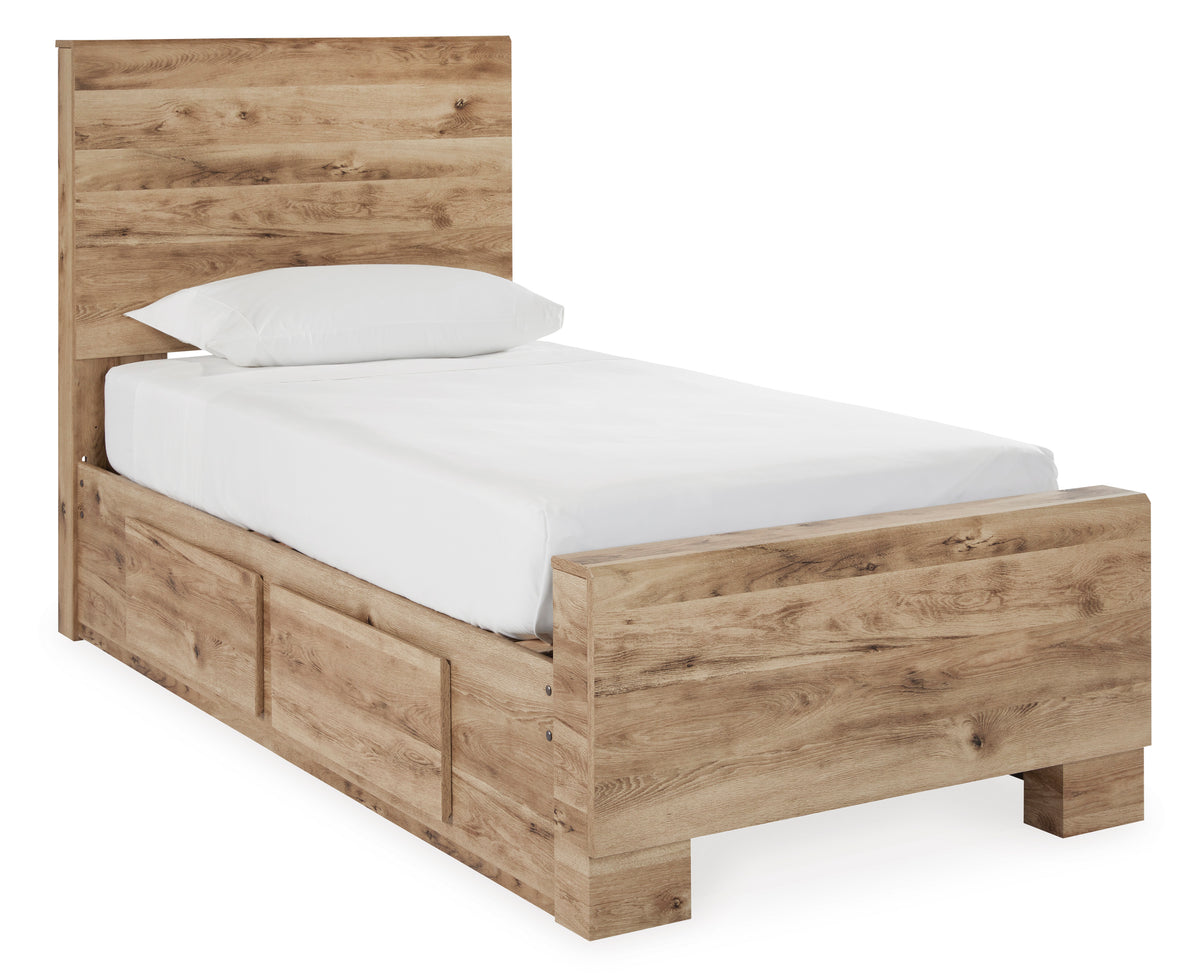 Hyanna Panel Bed with 2 Side Storage Twin