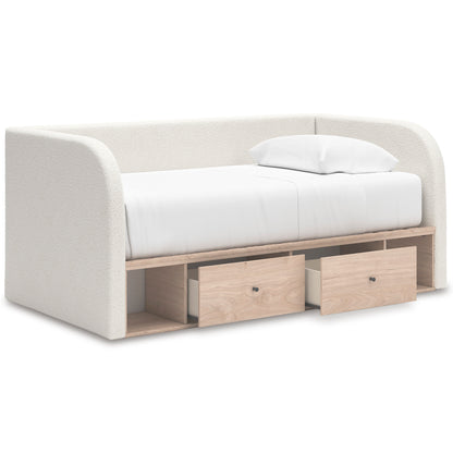 Shapella Upholstered Day Bed with Storage Twin