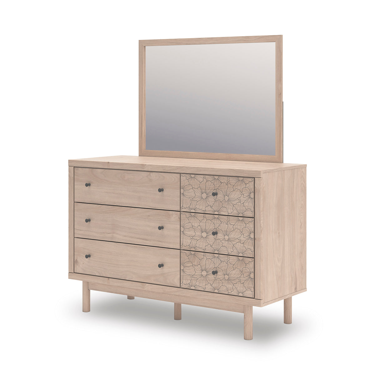 Shapella Dresser and Mirror