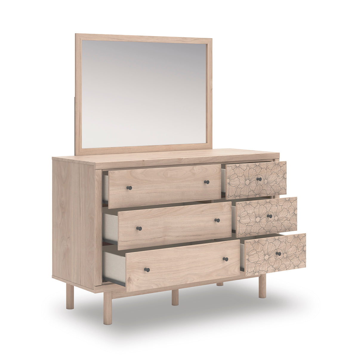 Shapella Dresser and Mirror