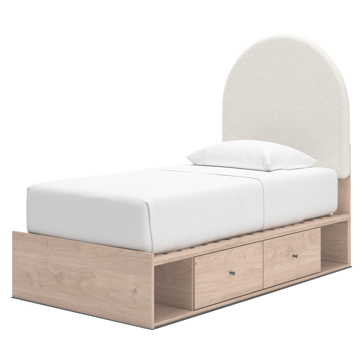 Shapella Upholstered Panel Bed with Double Storage