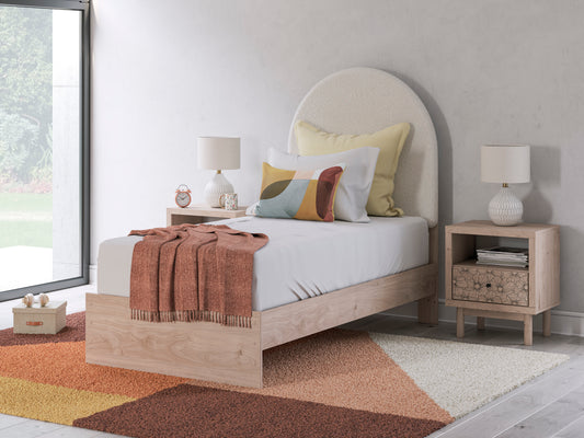 Shapella Upholstered Panel Bed - alternate view