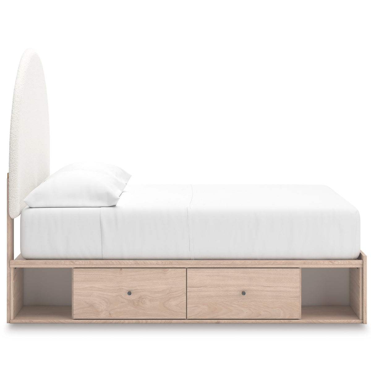 Shapella Upholstered Panel Bed with Storage