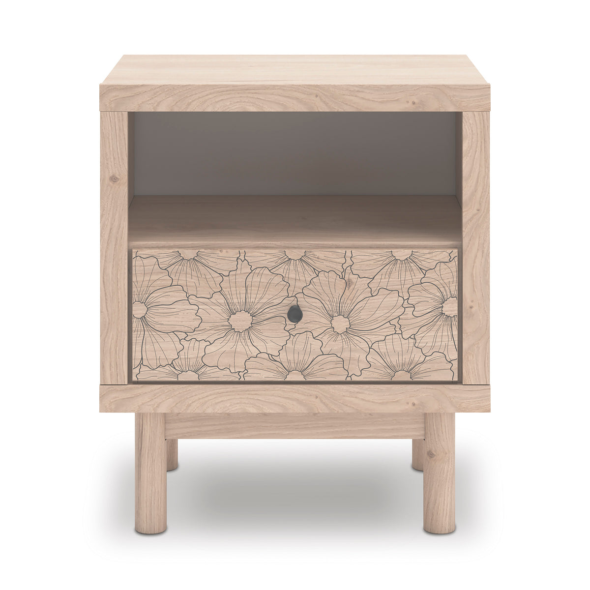 Shapella One Drawer Night Stand