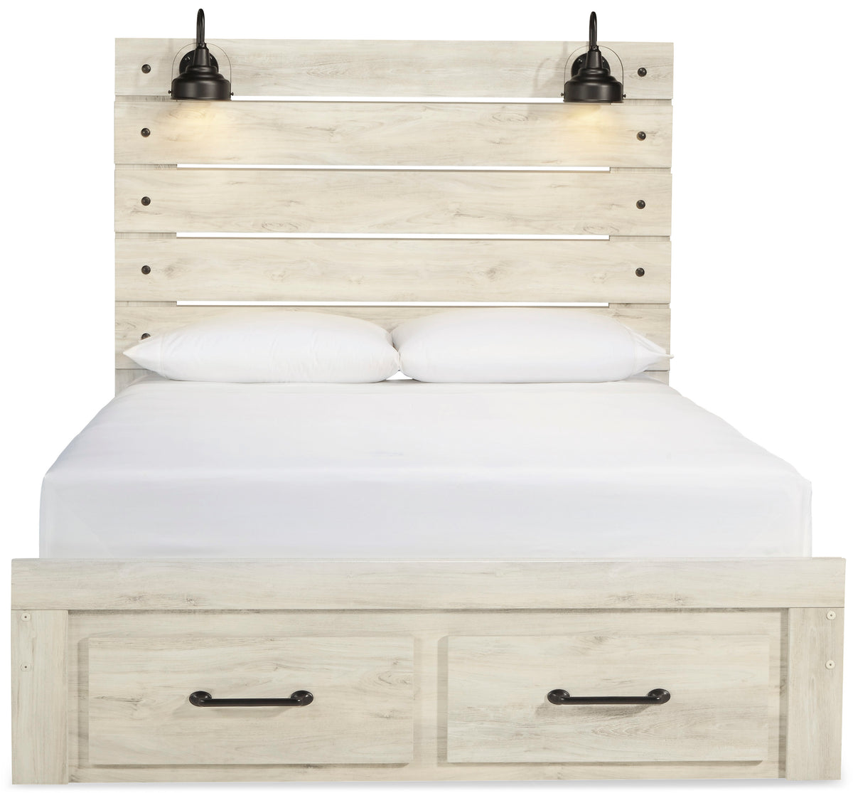 Cambeck Queen Panel Bed with 2 Storage Drawers