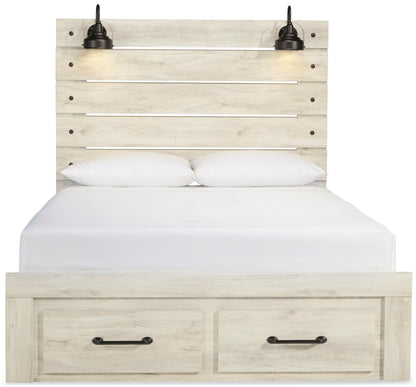 Cambeck Queen Panel Bed with 2 Storage Drawers
