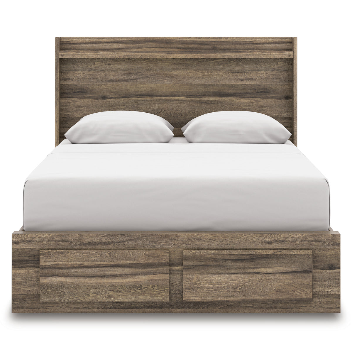 Baystorm Queen Panel Bed with 2 Storage Drawers