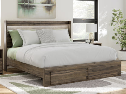 Baystorm King Panel Bed with 2 Storage Drawers