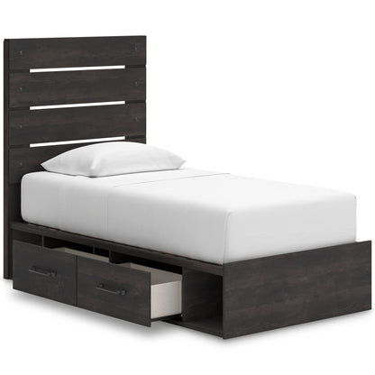 Delmorta Panel Storage Bed