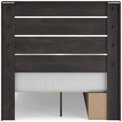 Delmorta Panel Storage Bed