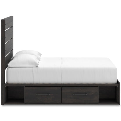 Delmorta Panel Storage Bed