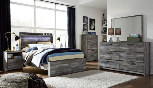 Baystorm Full Panel Bed with 2 Storage Drawers - alternate view