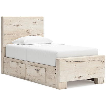 Lawroy Panel Bed with Double Side Storage