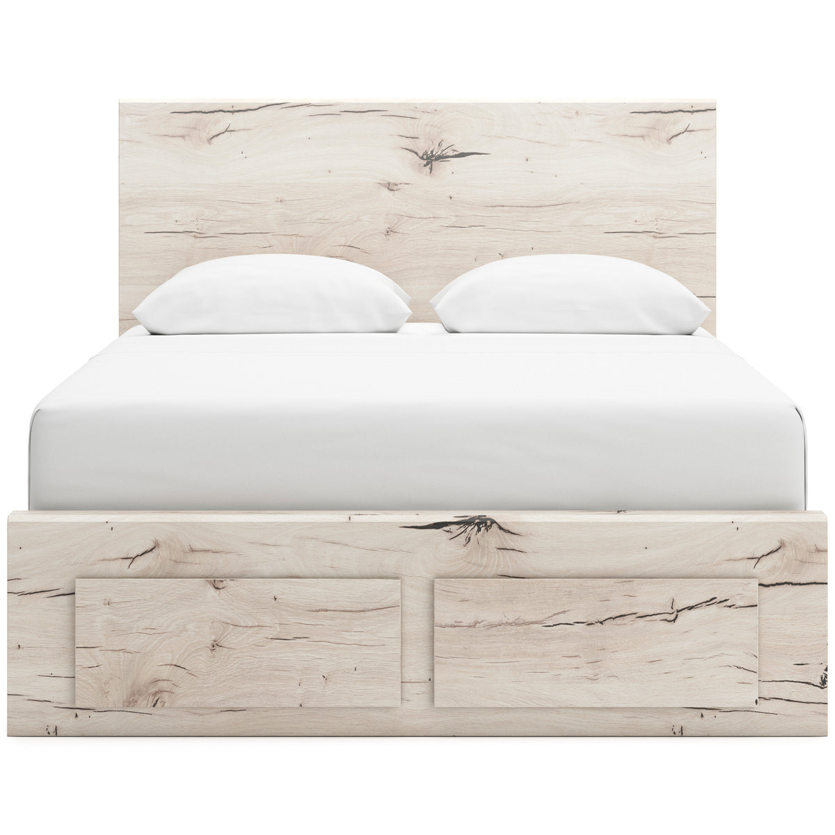 Ashley Lawroy Panel Six Drawer Storage Bed
