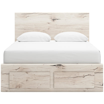Ashley Lawroy Panel Six Drawer Storage Bed