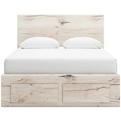 Ashley Lawroy Panel Two Drawer Storage Bed
