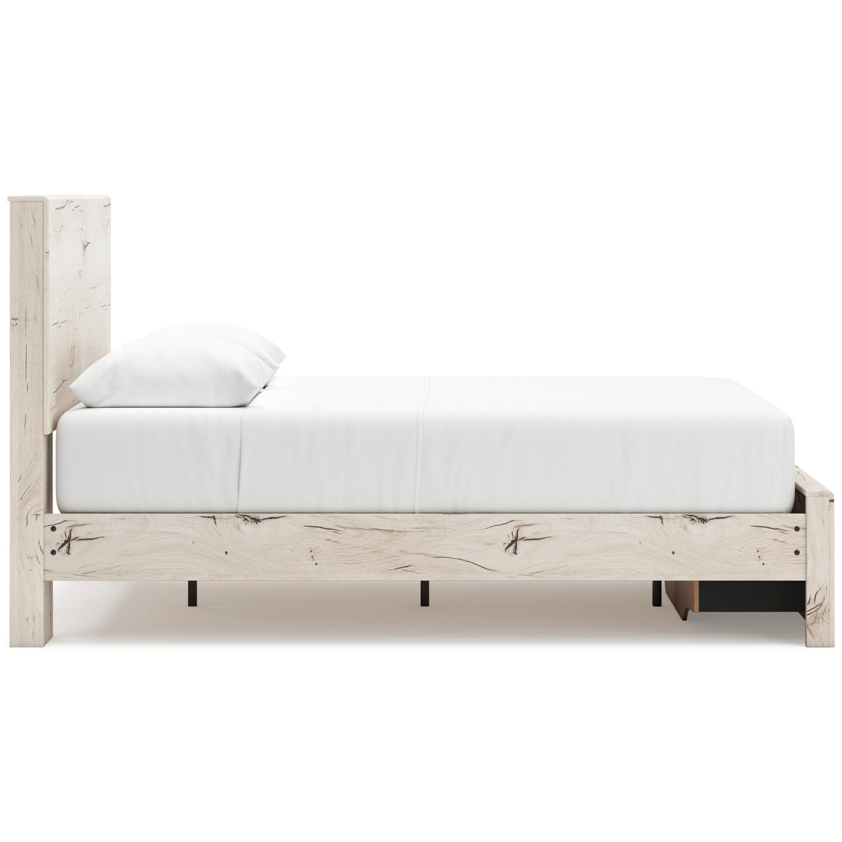 Ashley Lawroy Panel Two Drawer Storage Bed