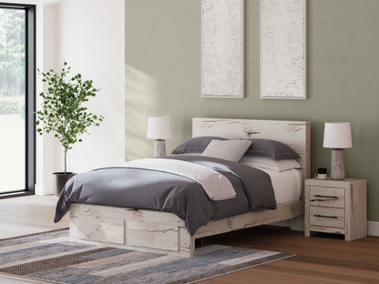 Ashley Lawroy Panel Two Drawer Storage Bed