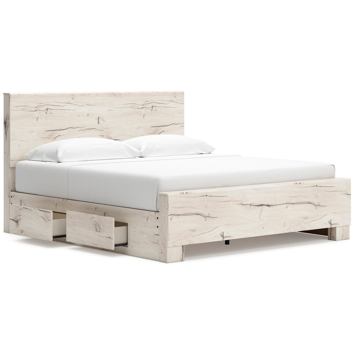 Lawroy Panel Bed with Double Side Storage King