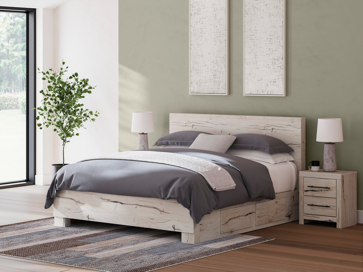 Lawroy Panel Bed with Double Side Storage