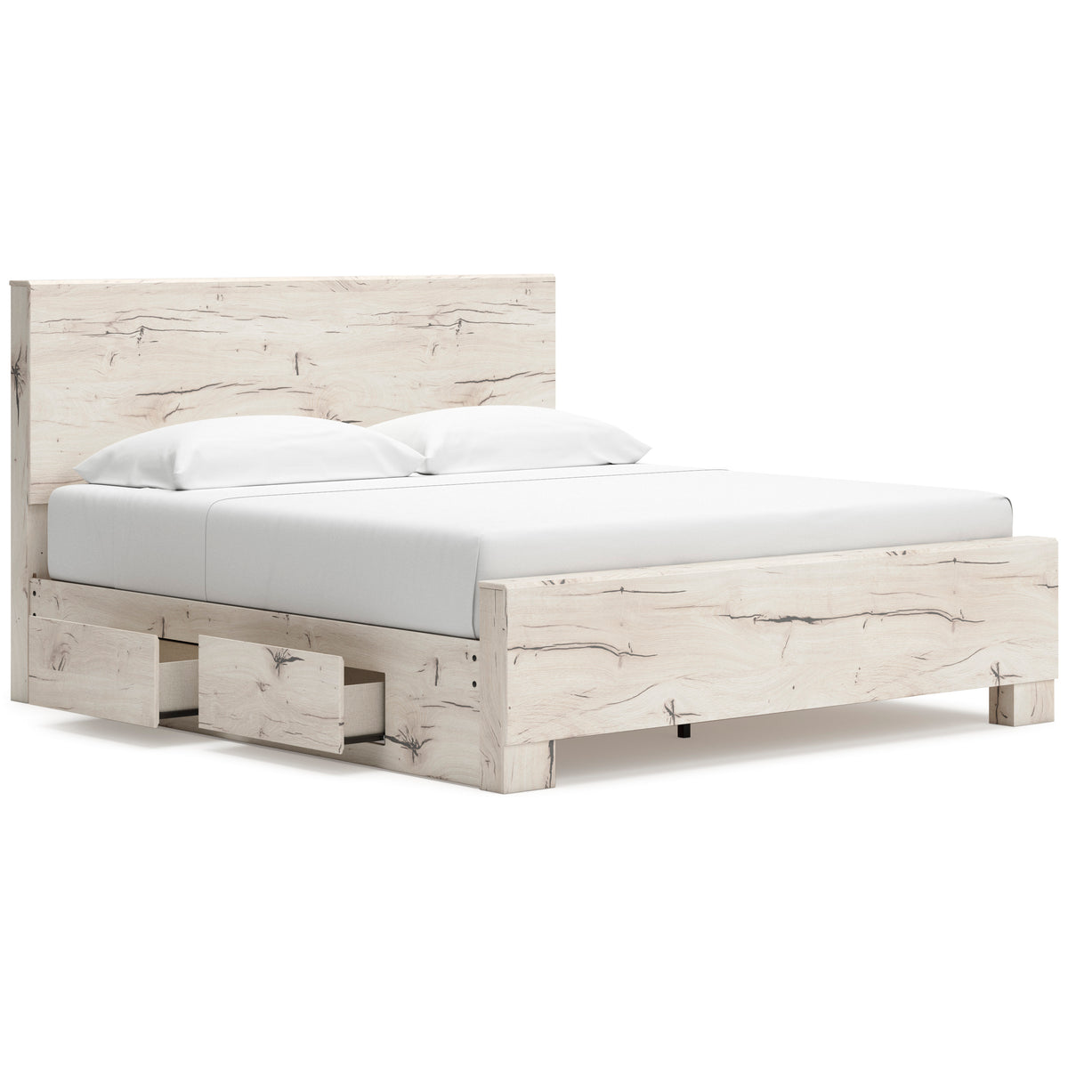 Lawroy King Panel Bed with Side Storage