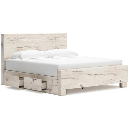 Lawroy King Panel Bed with Side Storage