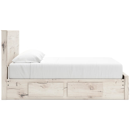 Ashley Lawroy Panel Six Drawer Storage Bed