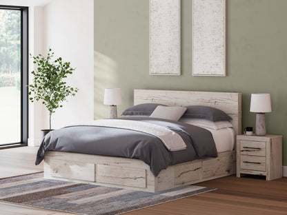 Ashley Lawroy Panel Six Drawer Storage Bed