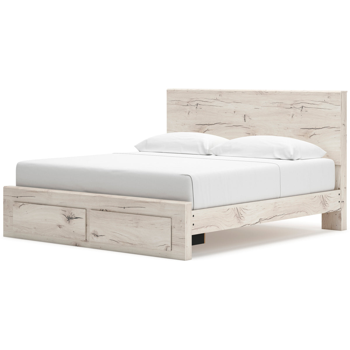 Ashley Lawroy Panel Two Drawer Storage Bed