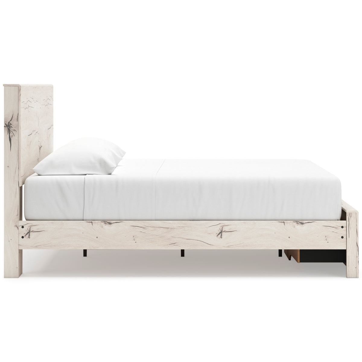 Ashley Lawroy Panel Two Drawer Storage Bed