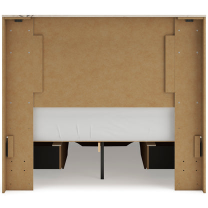Ashley Lawroy Panel Six Drawer Storage Bed