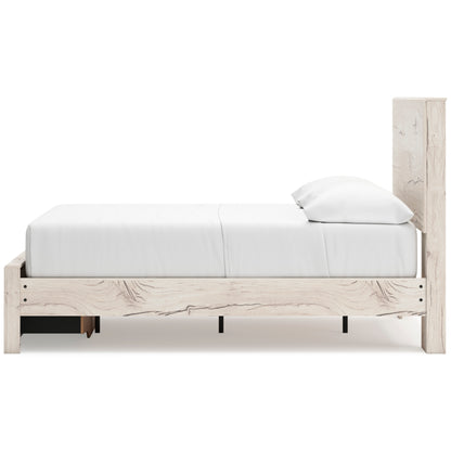 Ashley Lawroy Panel Two Drawer Storage Bed