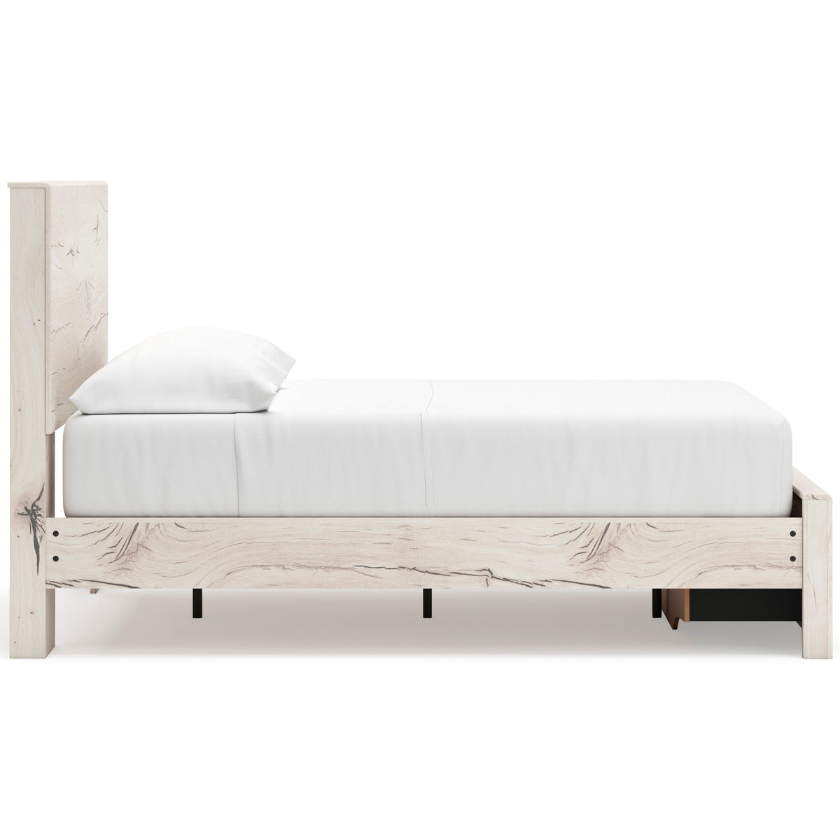 Ashley Lawroy Panel Two Drawer Storage Bed