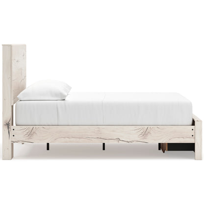 Ashley Lawroy Panel Two Drawer Storage Bed