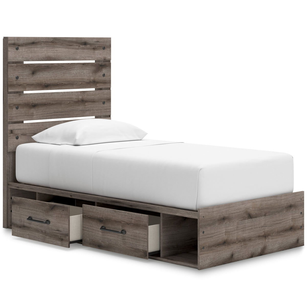 Urbanoore Panel Bed with Double Storage