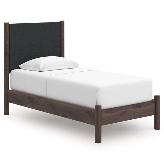 Cadmori Upholstered Panel Platform Bed Twin
