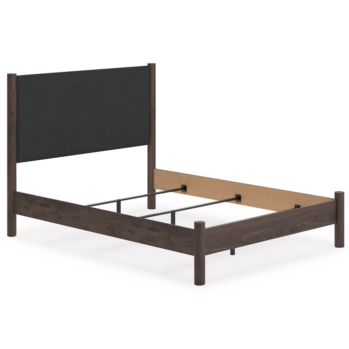 Cadmori Upholstered Panel Headboard Queen Brown