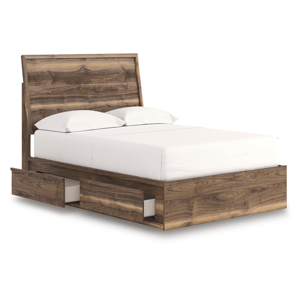 Zadilyn Panel Bed with Double Side Storage Full Double